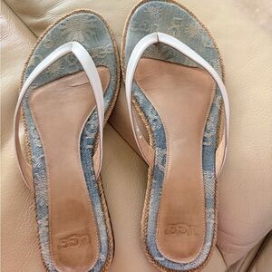 UGG white sandals